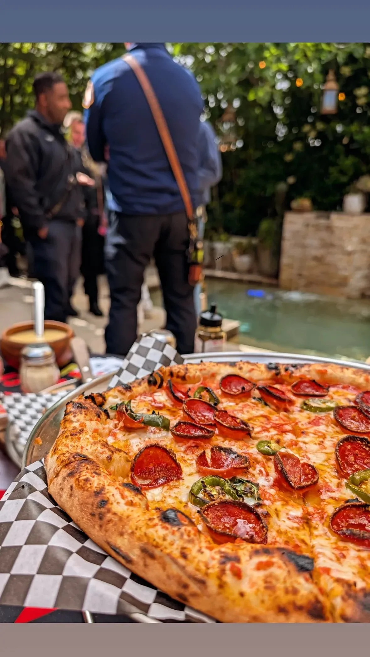 Outdoor wedding event catered by Woodstock Farina