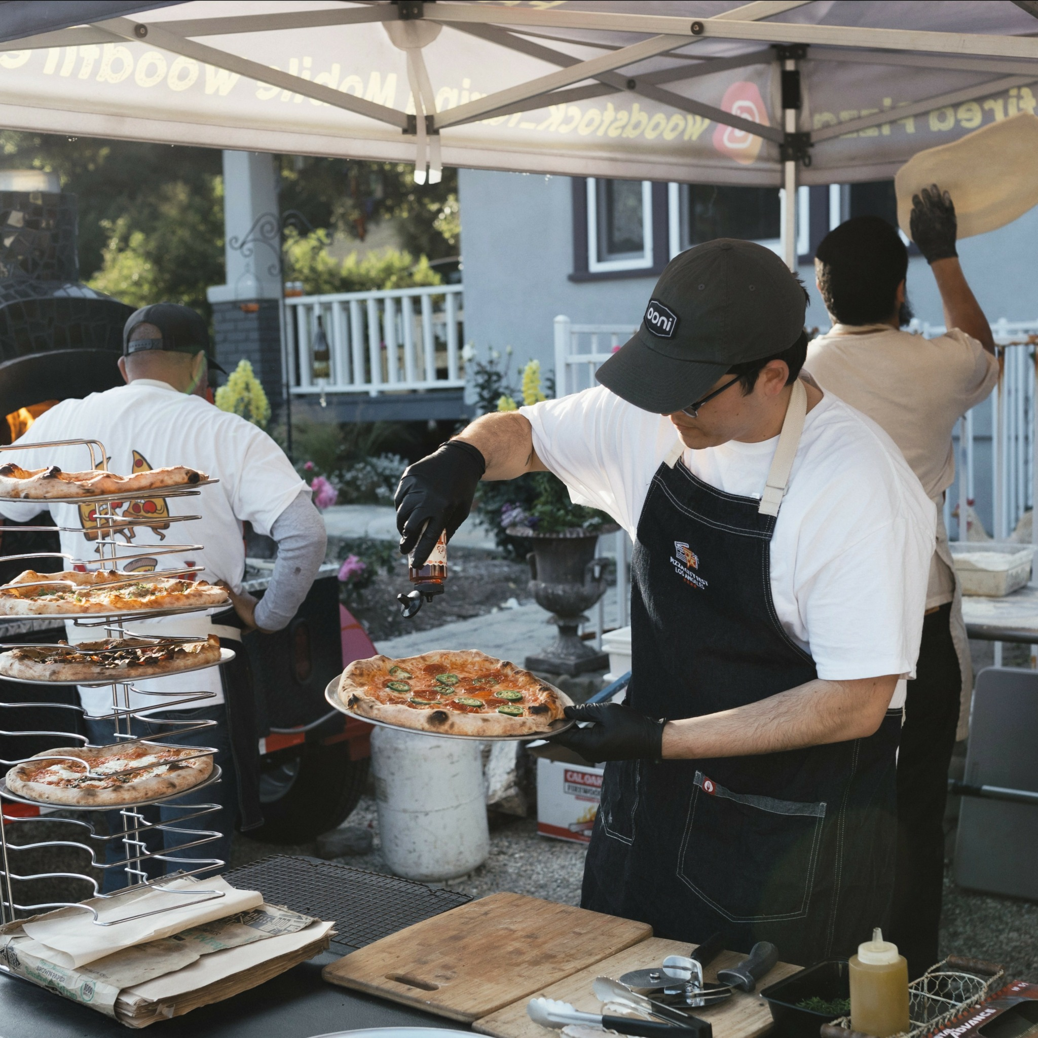 Wood-fired pizza oven